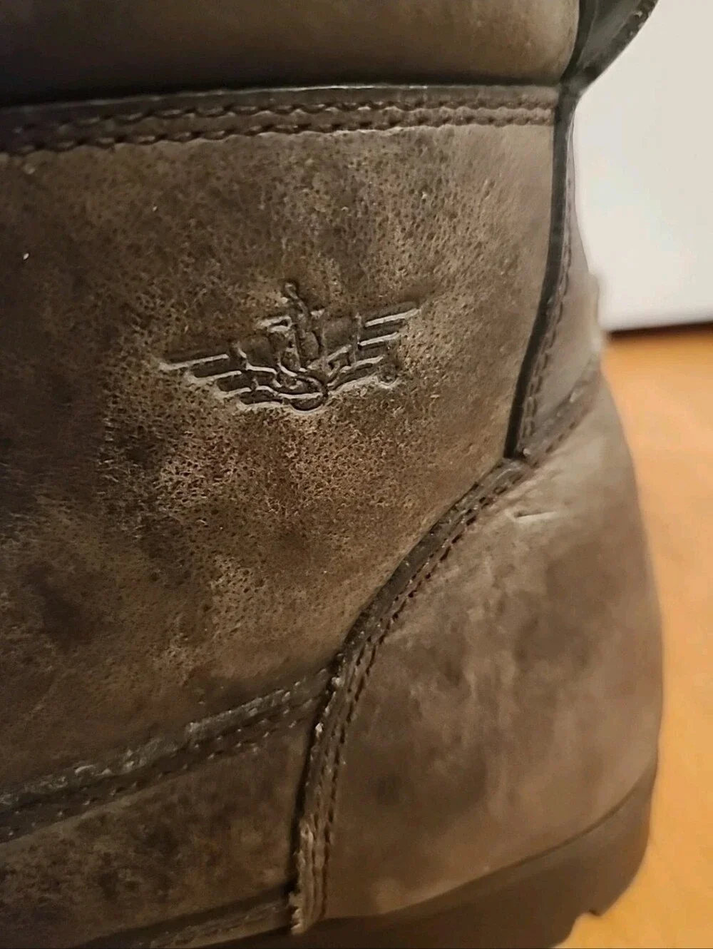 Docker's Authentic Matte Leather Deep Walnut Rugged Ankle Boots Lace-up Hiking